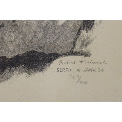 Gravure "Hermine" signée Robert HAINARD