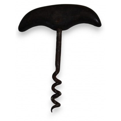Wrought-iron and horn corkscrew