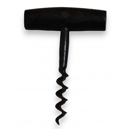 Wrought-iron and horn corkscrew