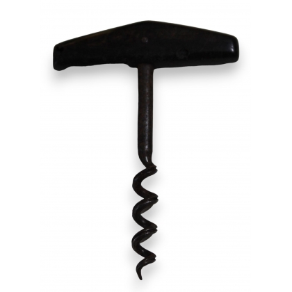Wrought-iron and horn corkscrew