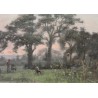 Tableau \"Crépuscule\" monogrammé AL