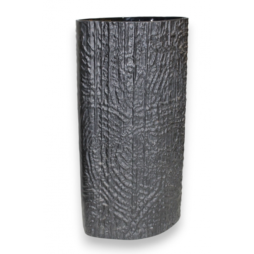 Vase en porcelaine noire de Rosenthal