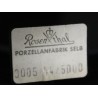 Vase en porcelaine noire de Rosenthal