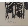 Lithographie "Femme au miroir" signée DOMENJOZ