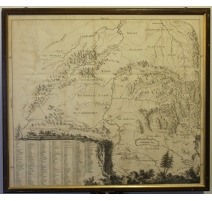 Carte de Suisse centrale encadrée