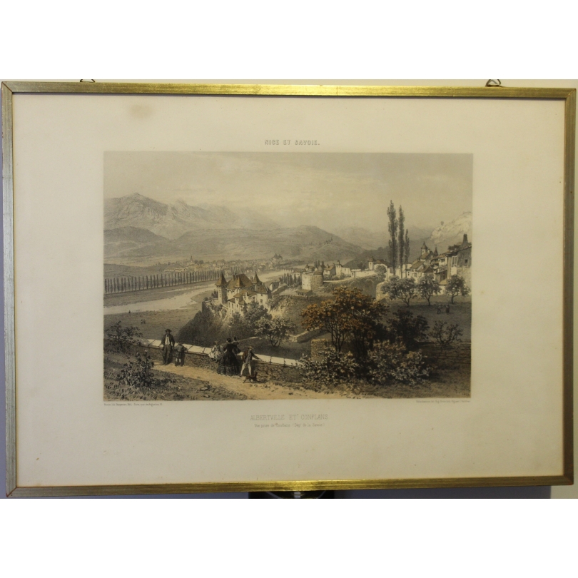 Gravure "Albertville" par BENOIST