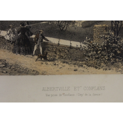 Gravure "Albertville" par BENOIST