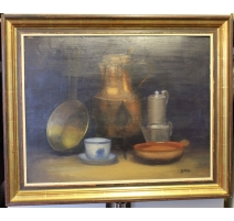 Tableau nature morte signé B. HOPP