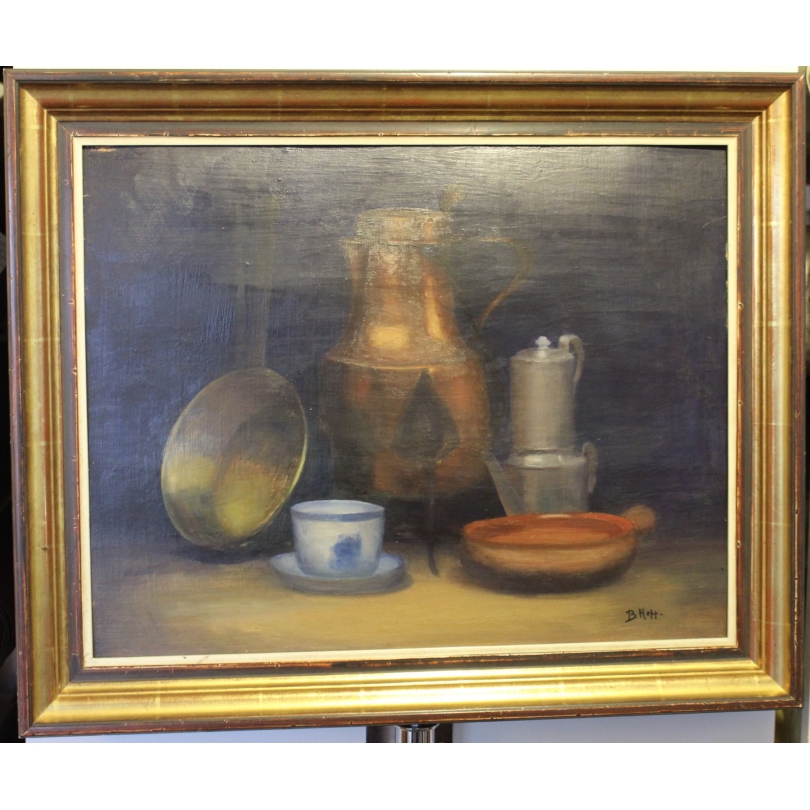 Tableau nature morte signé B. HOPP