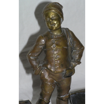 Inkwell with a little man. at  Moinat SA  - Antiques and home décor