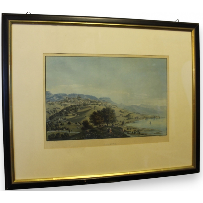 Gravure Lausanne par DU BOIS