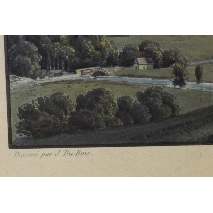 Gravure Lausanne par DU BOIS