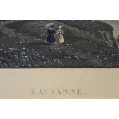 Gravure Lausanne par DU BOIS
