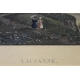 Gravure Lausanne par DU BOIS