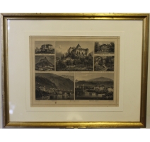 Gravure Au Bord du Léman par ROHBOCK
