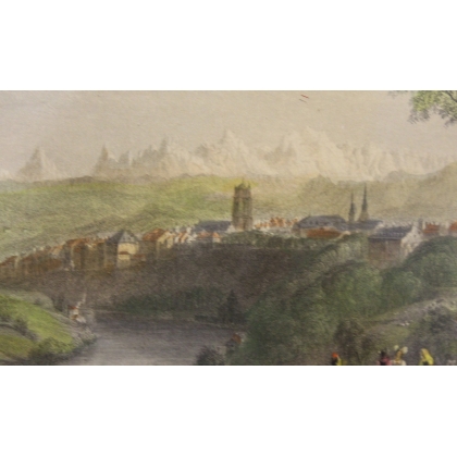 Gravure coloriée Bern par BARTLETT