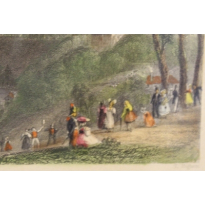 Gravure coloriée Bern par BARTLETT