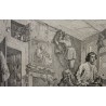 Engraving "The Rake’s Progress, Plate I" by HOGARTH