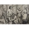 Engraving "The Rake’s Progress, Plate I" by HOGARTH