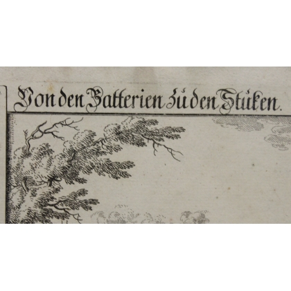 Gravure Von den Batterien Süden Stüken