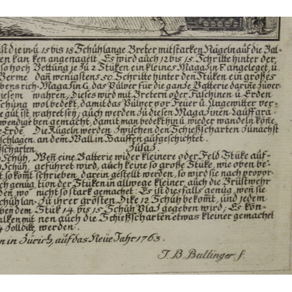 Gravure Von den Batterien Süden Stüken