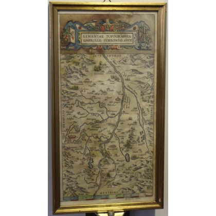 Gravure Limaniae topographia Gabriele Symeoneo