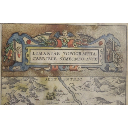 Gravure Limaniae topographia Gabriele Symeoneo
