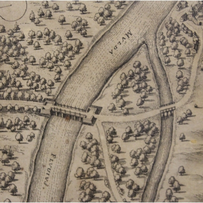 Engraving depicting the Keyser Schantz