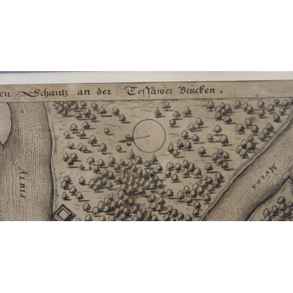 Engraving depicting the Keyser Schantz