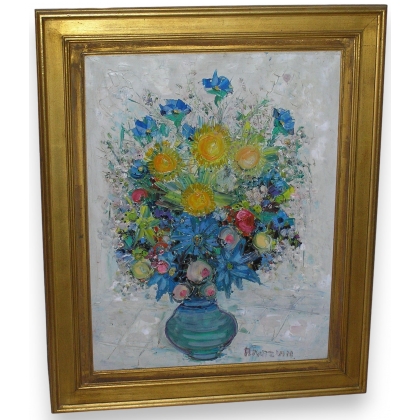Tableau \"Bouquet de fleurs\" signé AIVAZIAN