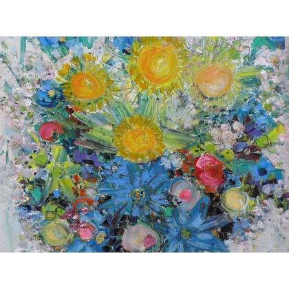 Paintings | Painting: ‘Bouquet of Flowers’. Moinat SA  – Antiques and home décor