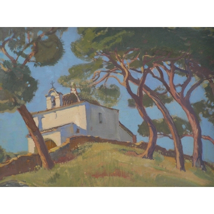 Paintings | Painting: ‘Landscape of Spain’. Moinat SA  – Antiques and home décor