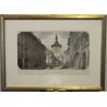 Gravure Berne tour de l'horloge