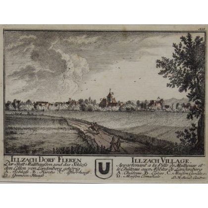 Engraving: Illzach Village