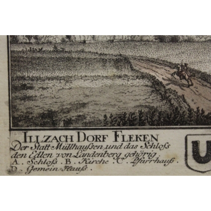 Engraving: Illzach Village