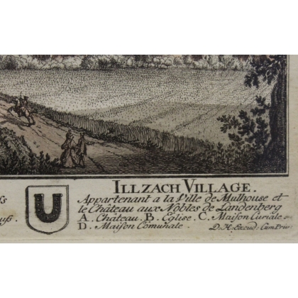 Engraving: Illzach Village
