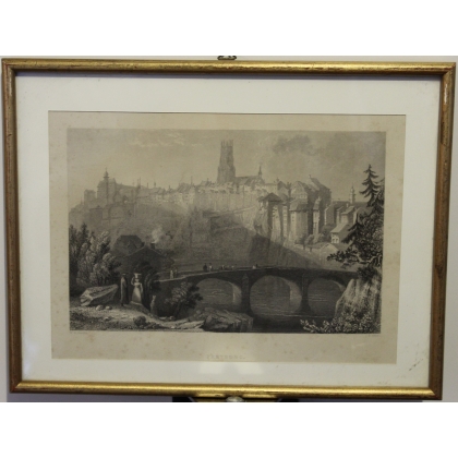 Engraving of Freyburg by BARTLETT