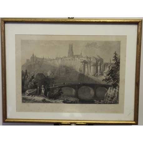 Gravure Freyburg par BARTLETT