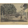 Gravure Rolle au bord du lac de Genève