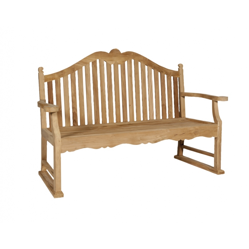 Banc de jardin "Bedford" en chêne, petit