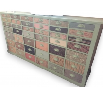 Planche d'imprimerie pour tissu en bois