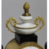 Louis XVI-style black marble grandfather clock