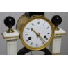 Louis XVI-style black marble grandfather clock