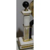 Louis XVI-style black marble grandfather clock