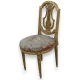 Chaise "Lyre" style Louis XVI.