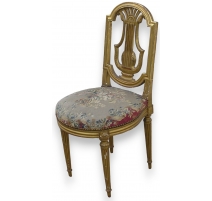 Chaise "Lyre" style Louis XVI.