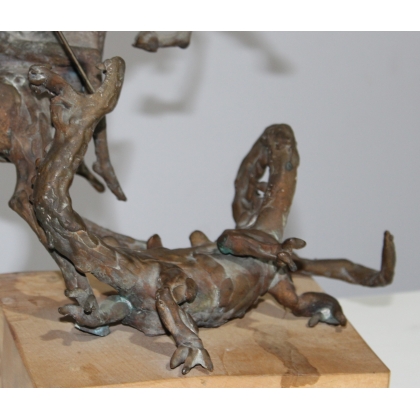 Bronze \"St-George terrassant le dragon\"