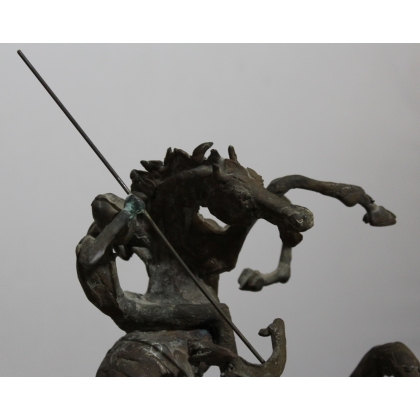 Bronze \"St-George terrassant le dragon\"