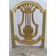 Chaise "Lyre" style Louis XVI.