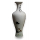 Vase chinois décor coq, poule et poussins